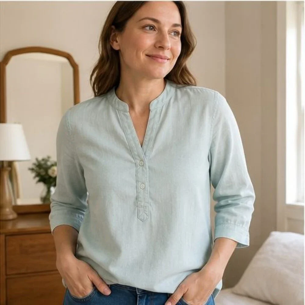 Camel Smocked Top